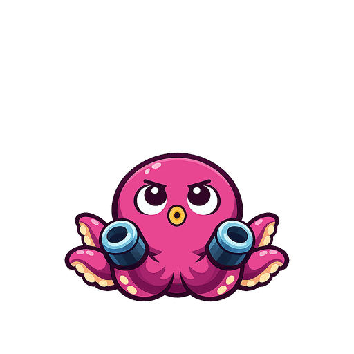 Mini-Octo paarse octopus watergame
